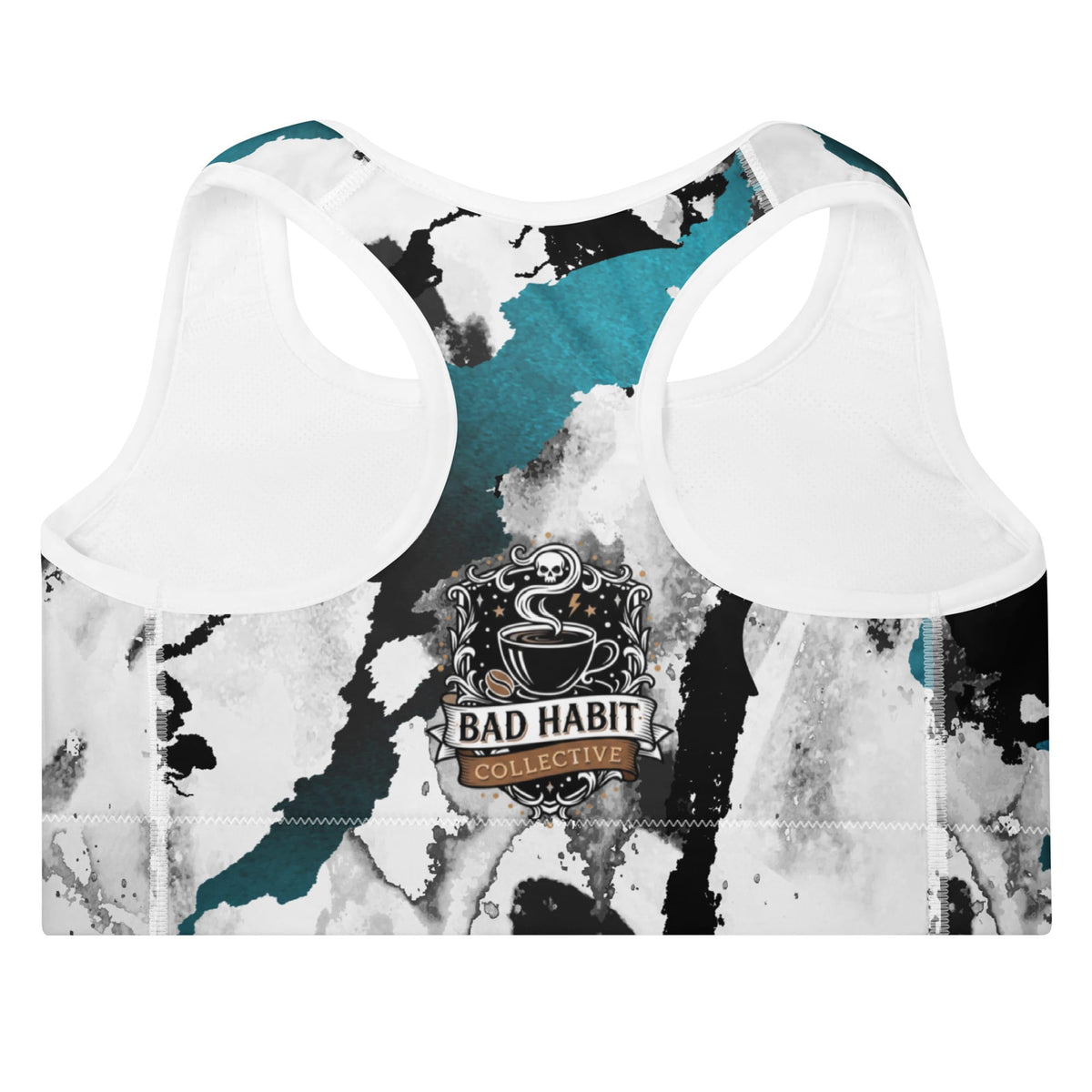 Marbled BHC Padded Sports Bra | Bad Habit Collective
