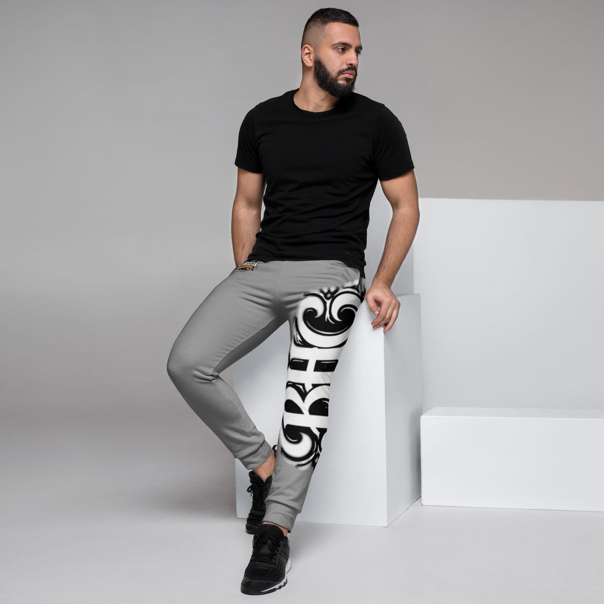 Men's Gray Joggers | Bad Habit Collective