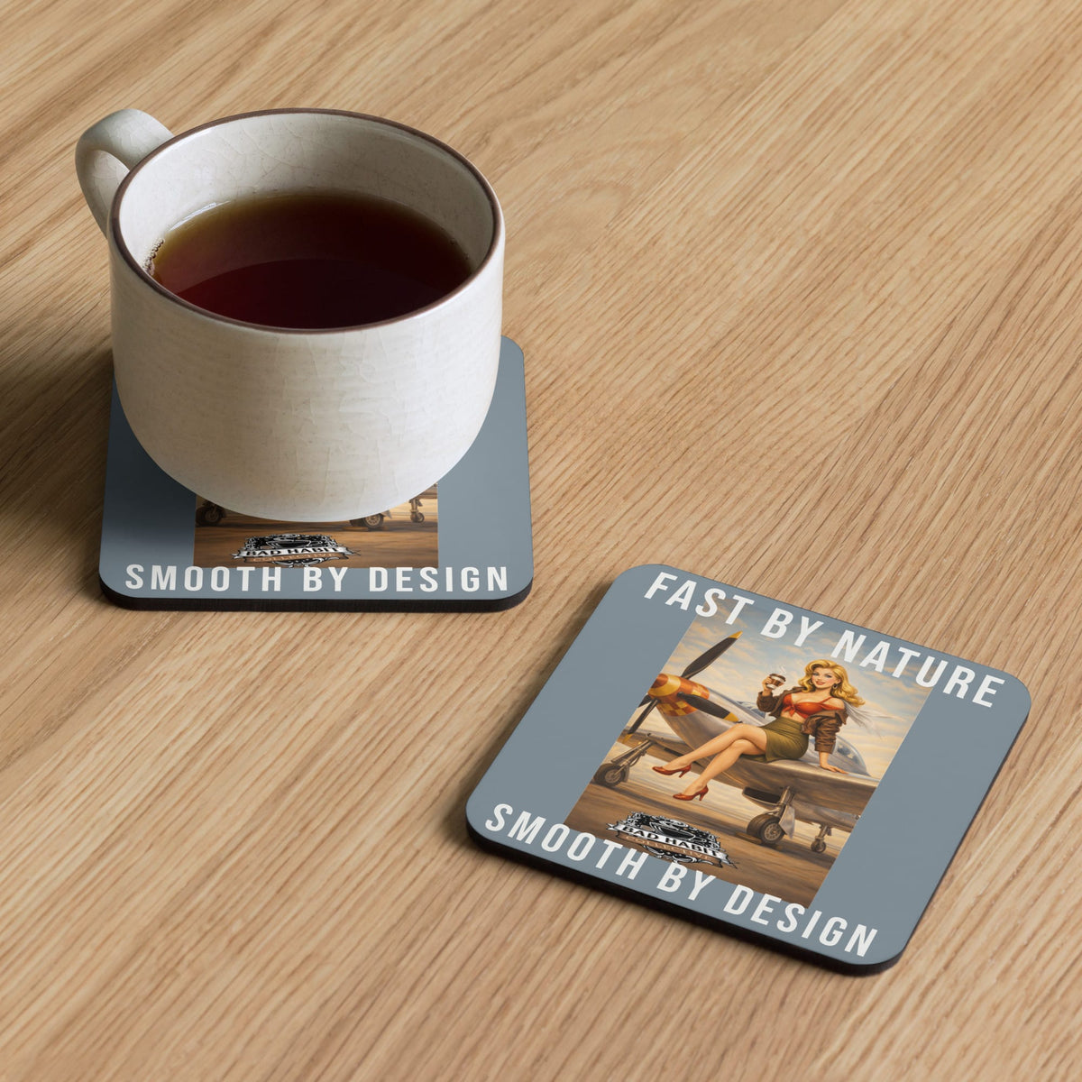 Cleared for Takeoff Cork-Back Coaster | Bad Habit Collective
