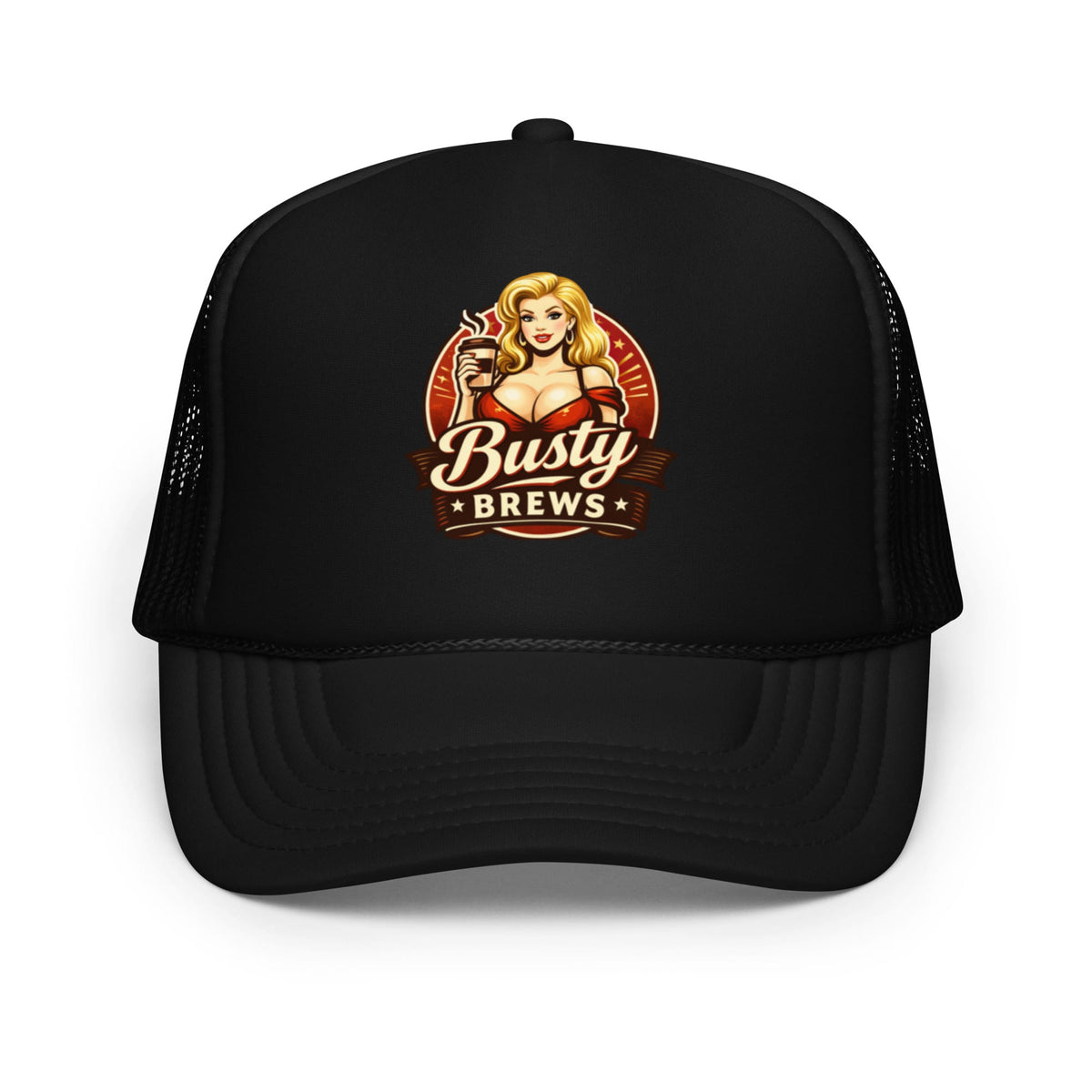 Busty Brews by BHC Foam Trucker Hat | Bad Habit Collective