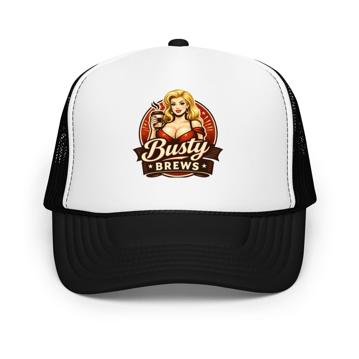 Busty Brews by BHC Foam Trucker Hat | Bad Habit Collective