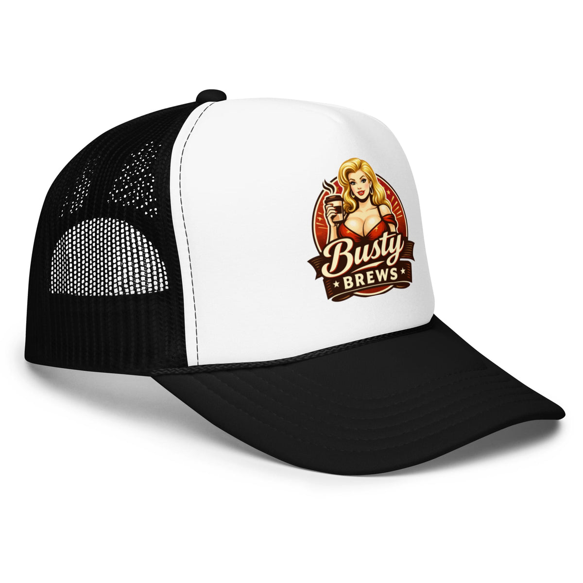Busty Brews by BHC Foam Trucker Hat | Bad Habit Collective