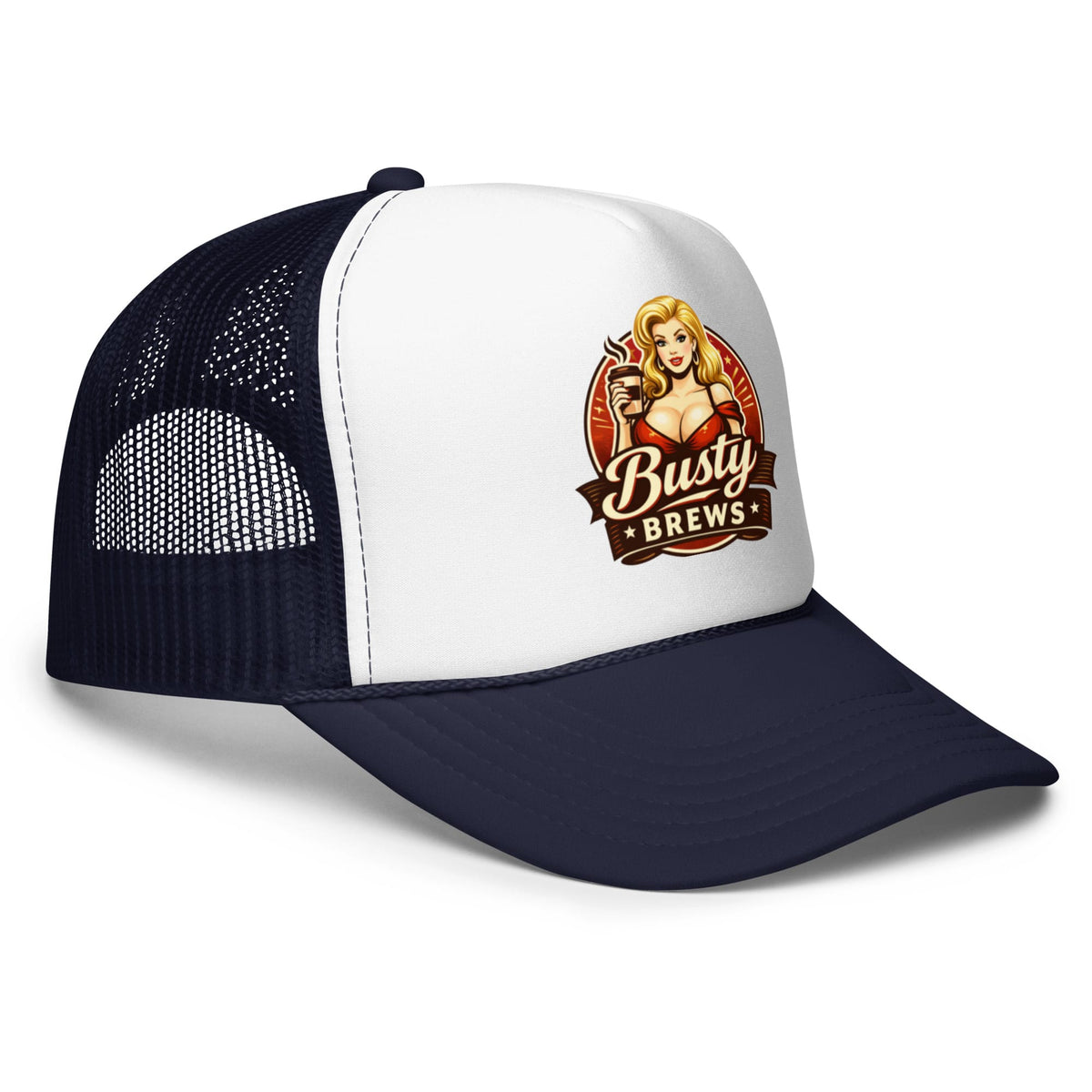 Busty Brews by BHC Foam Trucker Hat | Bad Habit Collective