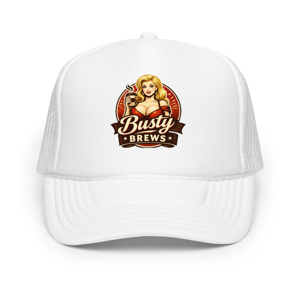 Busty Brews by BHC Foam Trucker Hat | Bad Habit Collective