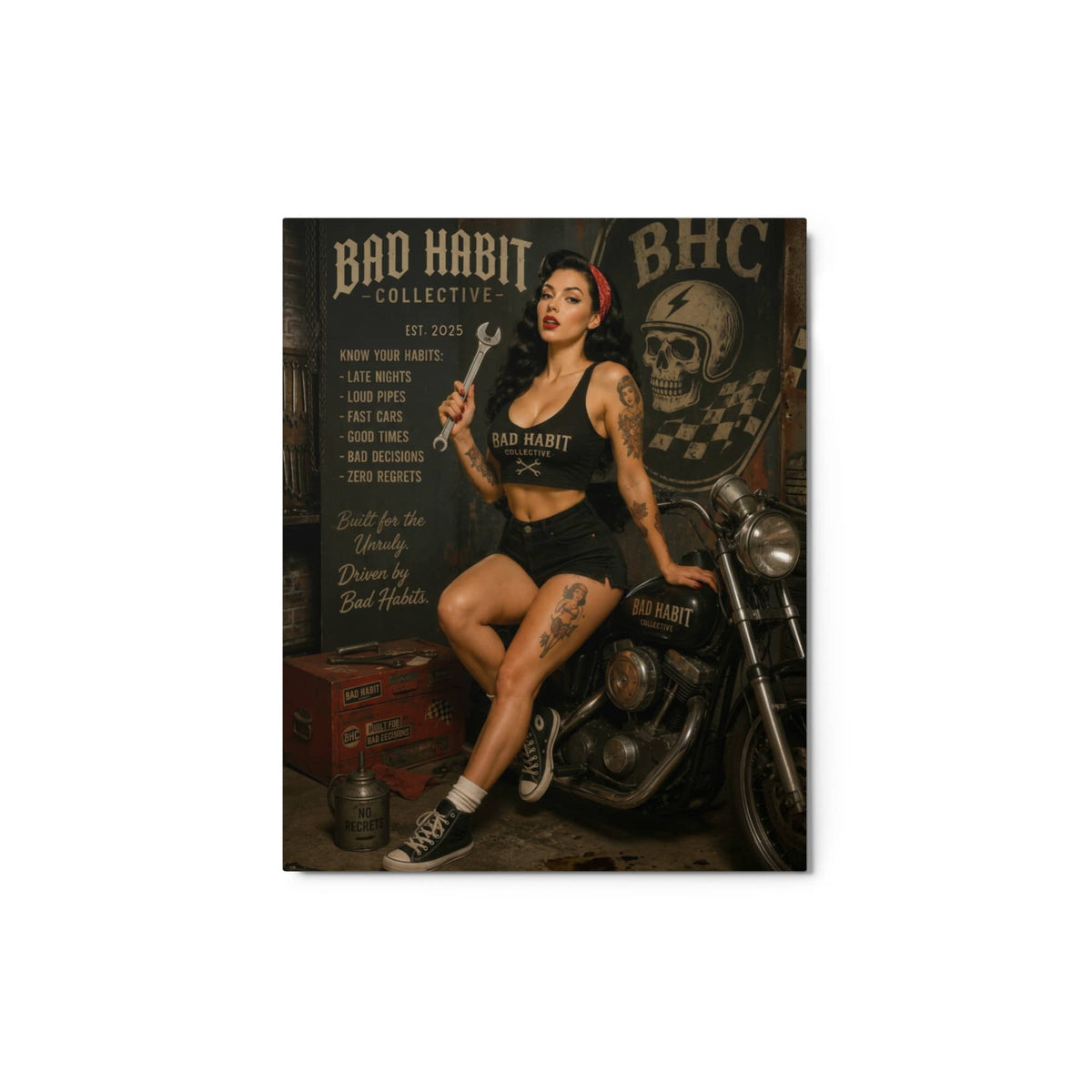 The Garage Metal Prints | Bad Habit Collective