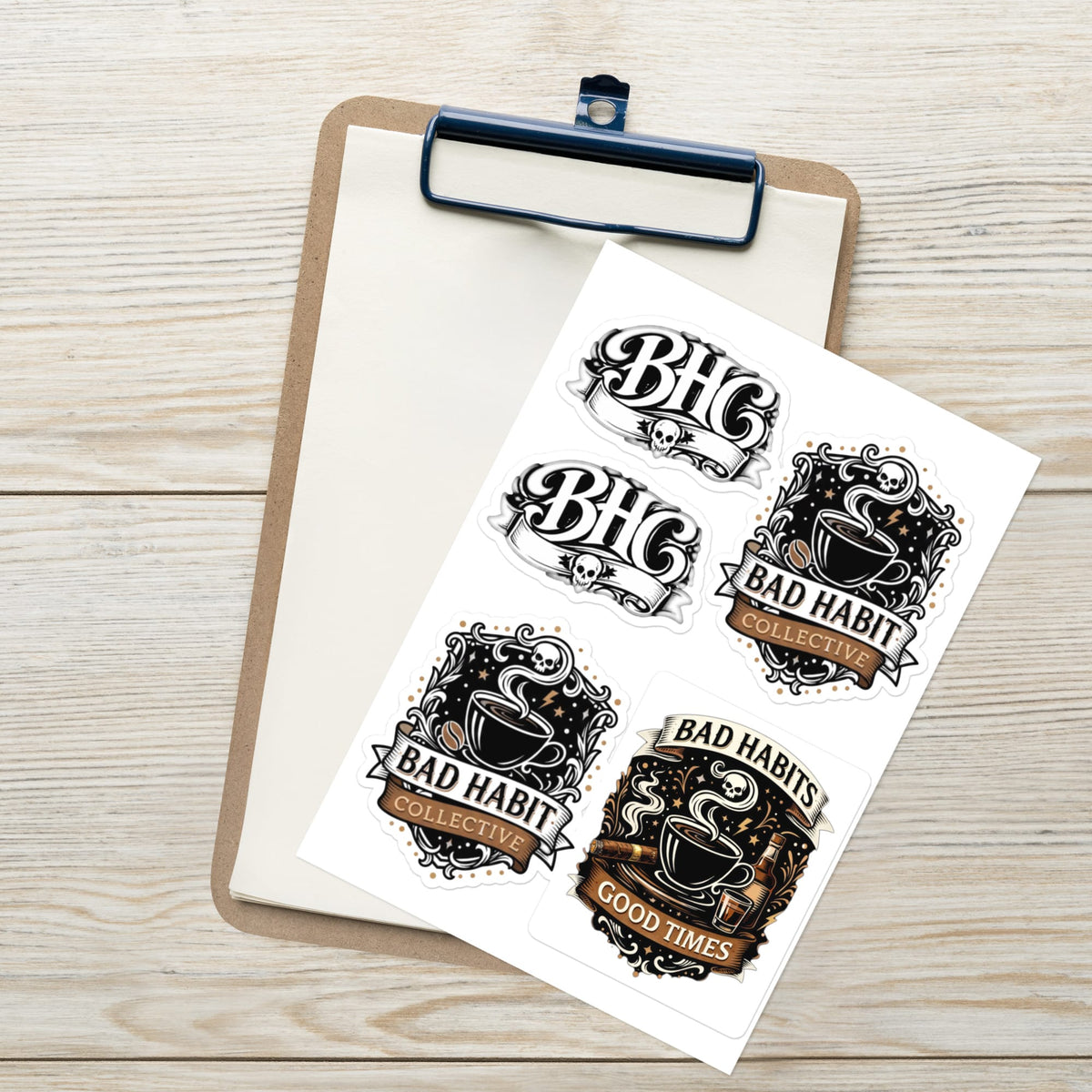Bad Habit Collective Collector Pack Sticker sheet | Bad Habit Collective