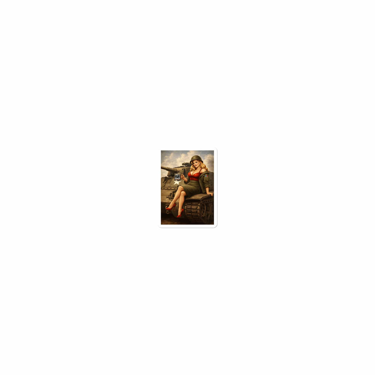 Hell on Wheels Pinup Art Bubble-free stickers | Bad Habit Collective