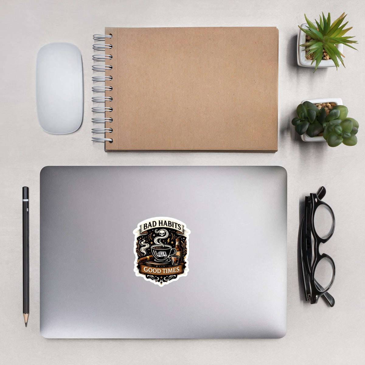 Bad Habits Good Times Bubble-free stickers | Bad Habit Collective