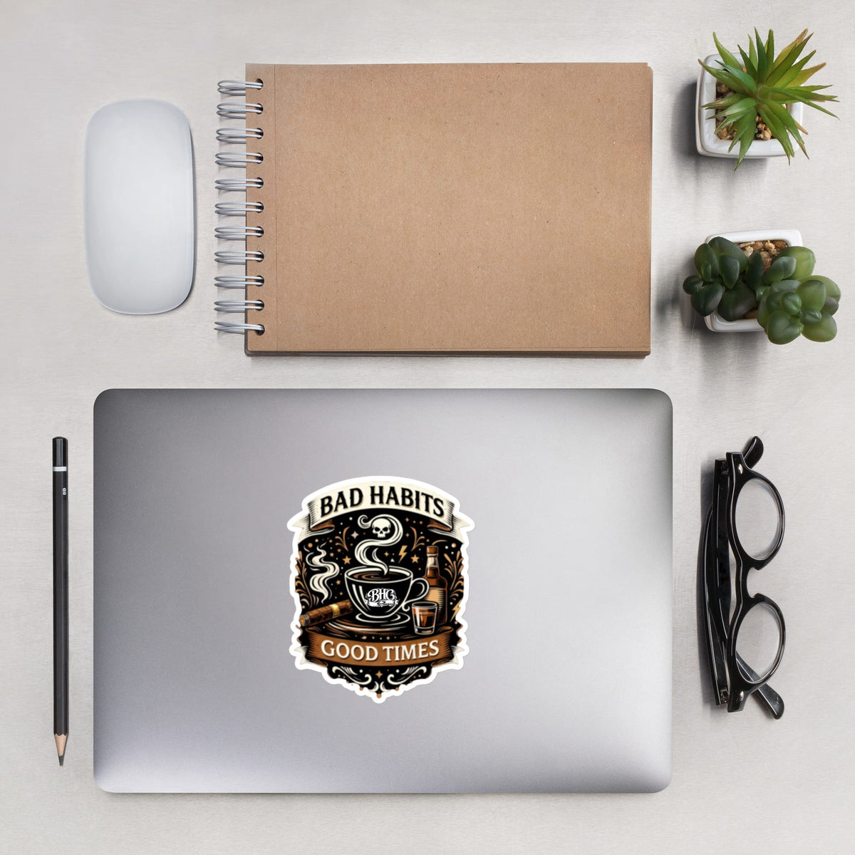 Bad Habits Good Times Bubble-free stickers | Bad Habit Collective