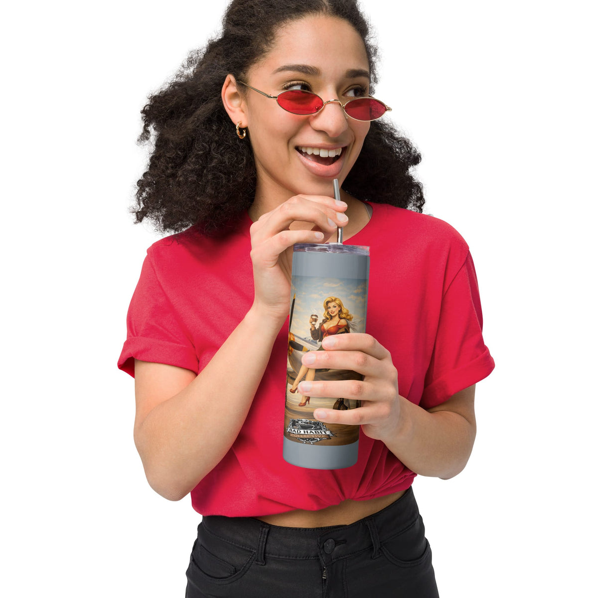 Cleared for Takeoff Stainless Steel Tumbler | Bad Habit Collective