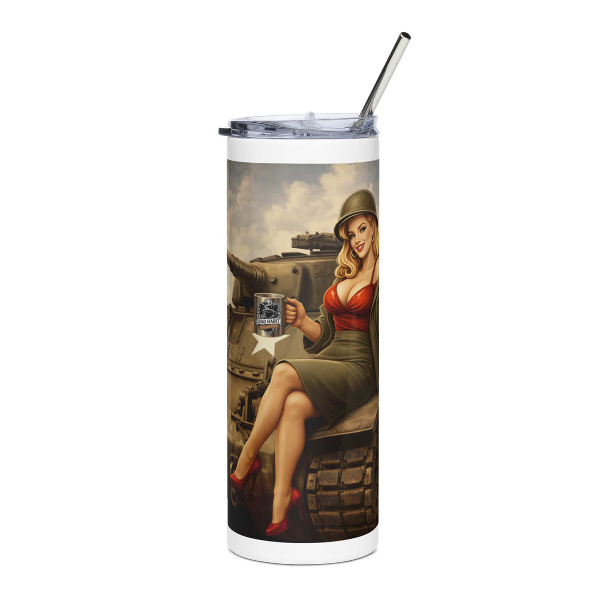 Hell on Wheels Stainless Steel Tumbler | Bad Habit Collective