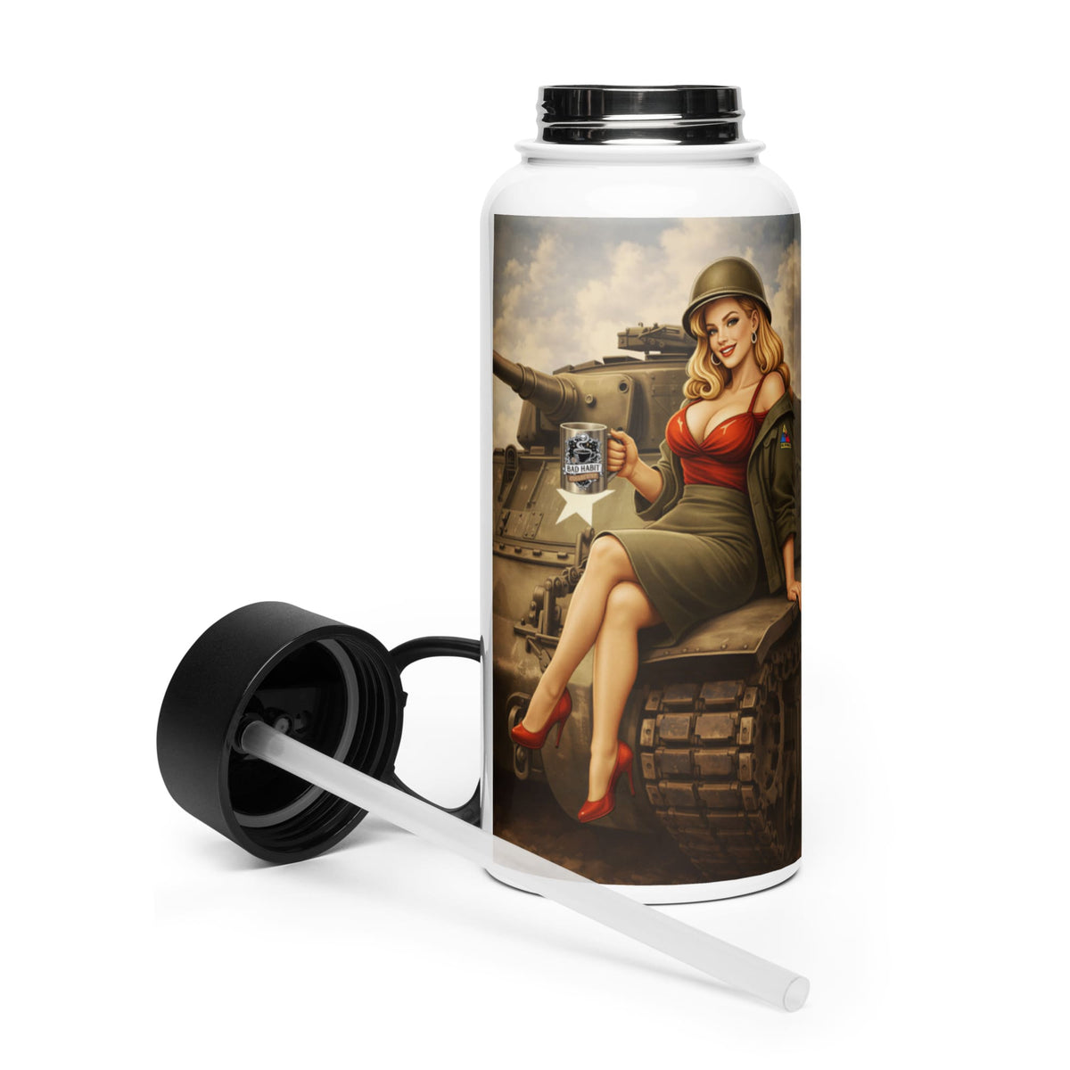Hell on Wheels Stainless Steel Water Bottle | Bad Habit Collective