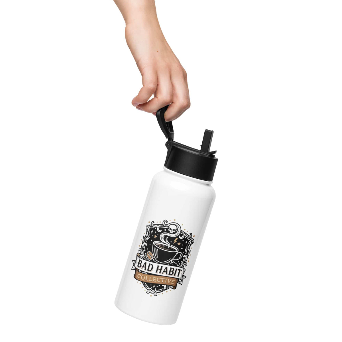 Bad Habits Good Times Stainless Steel Water Bottle | Bad Habit Collective