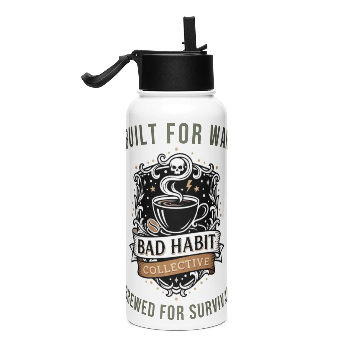 Hell on Wheels Stainless Steel Water Bottle | Bad Habit Collective