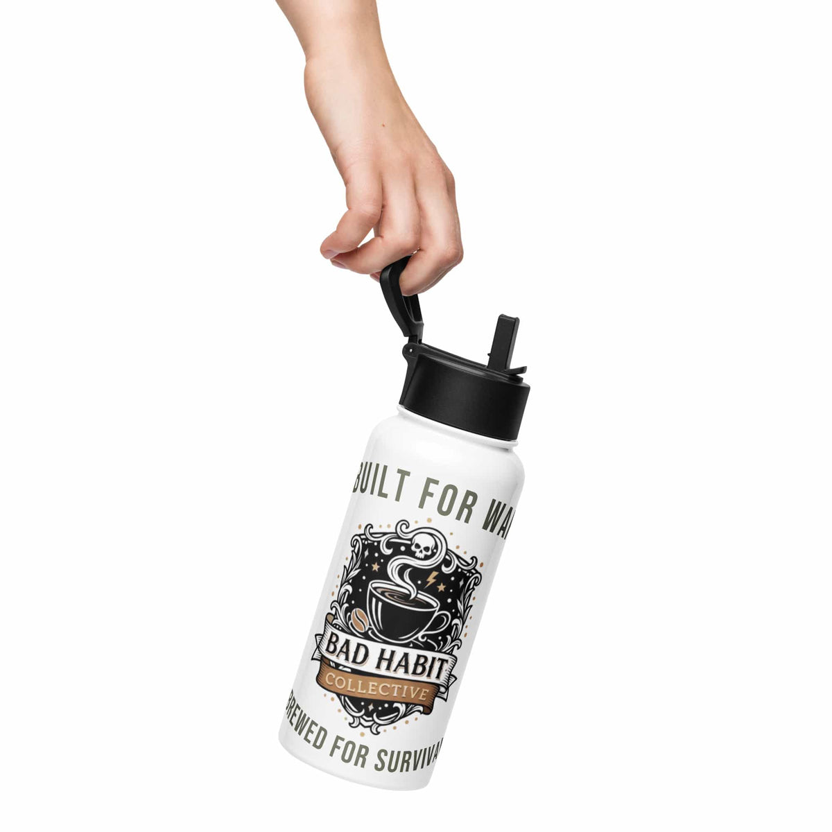 Hell on Wheels Stainless Steel Water Bottle | Bad Habit Collective