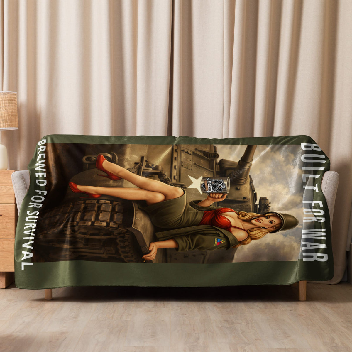 Hell on Wheels Sherpa Blanket | Bad Habit Collective