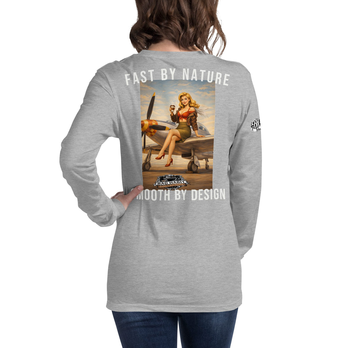 Women's Cleared for Takeoff Long Sleeve Tee | Bad Habit Collective