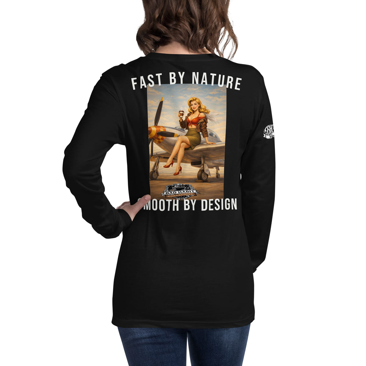 Women's Cleared for Takeoff Long Sleeve Tee | Bad Habit Collective