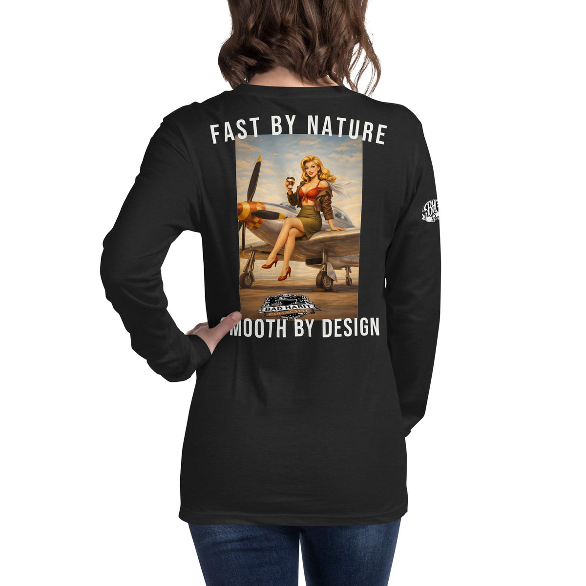 Women's Cleared for Takeoff Long Sleeve Tee | Bad Habit Collective