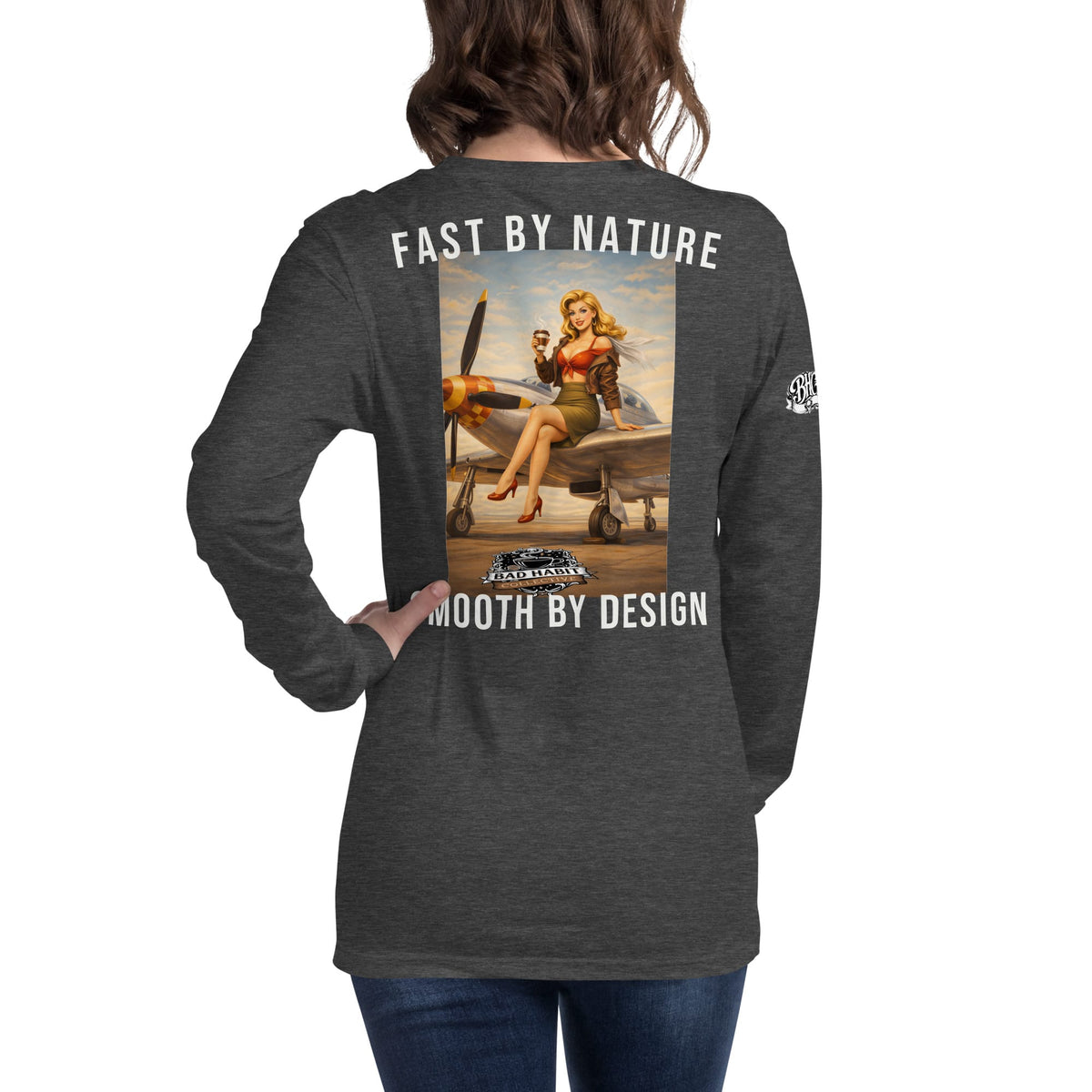 Women's Cleared for Takeoff Long Sleeve Tee | Bad Habit Collective