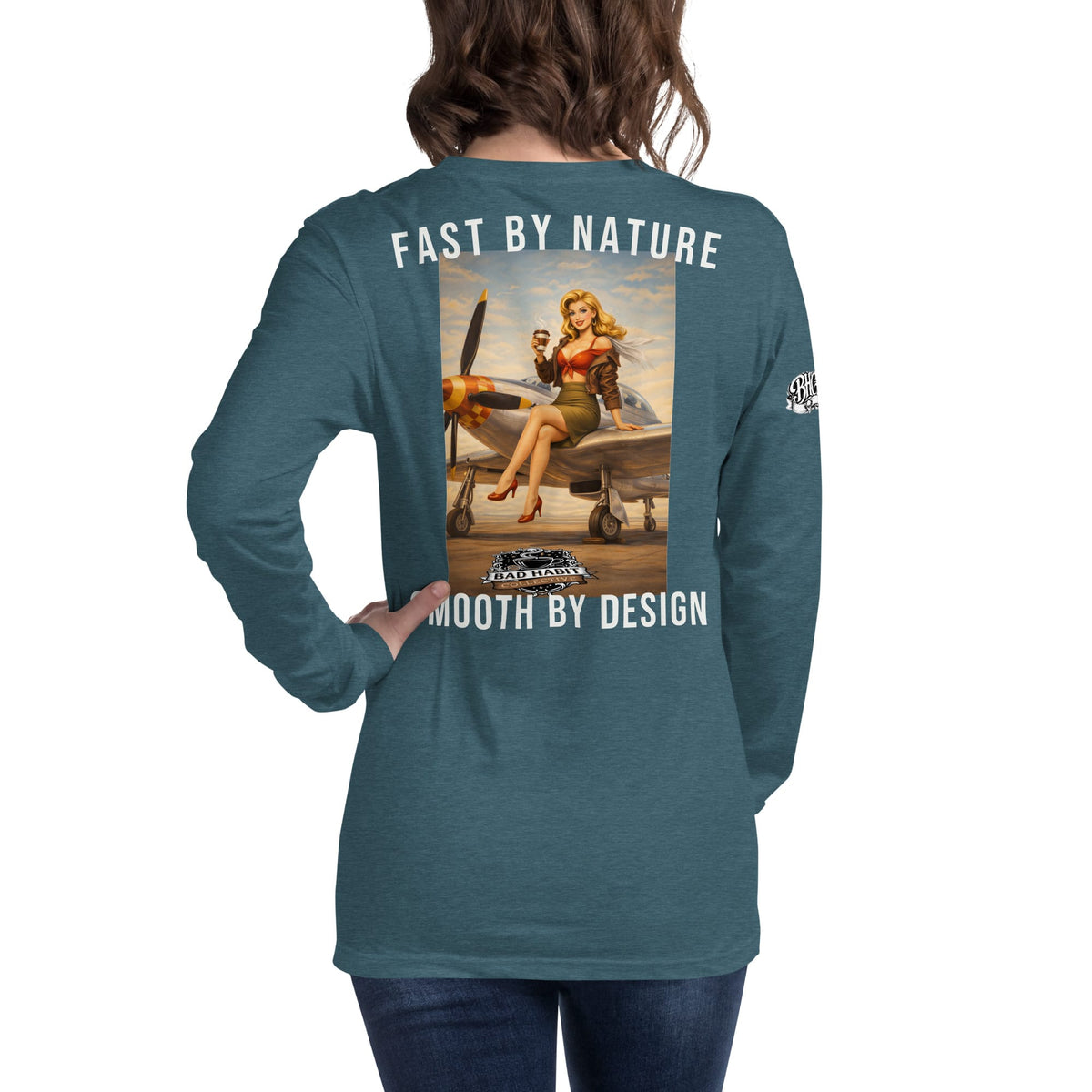 Women's Cleared for Takeoff Long Sleeve Tee | Bad Habit Collective
