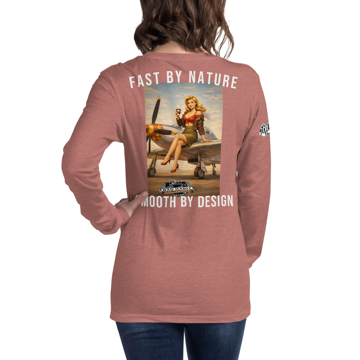 Women's Cleared for Takeoff Long Sleeve Tee | Bad Habit Collective