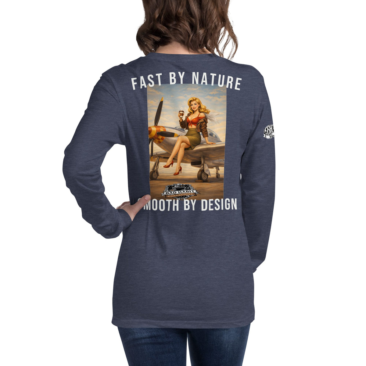 Women's Cleared for Takeoff Long Sleeve Tee | Bad Habit Collective