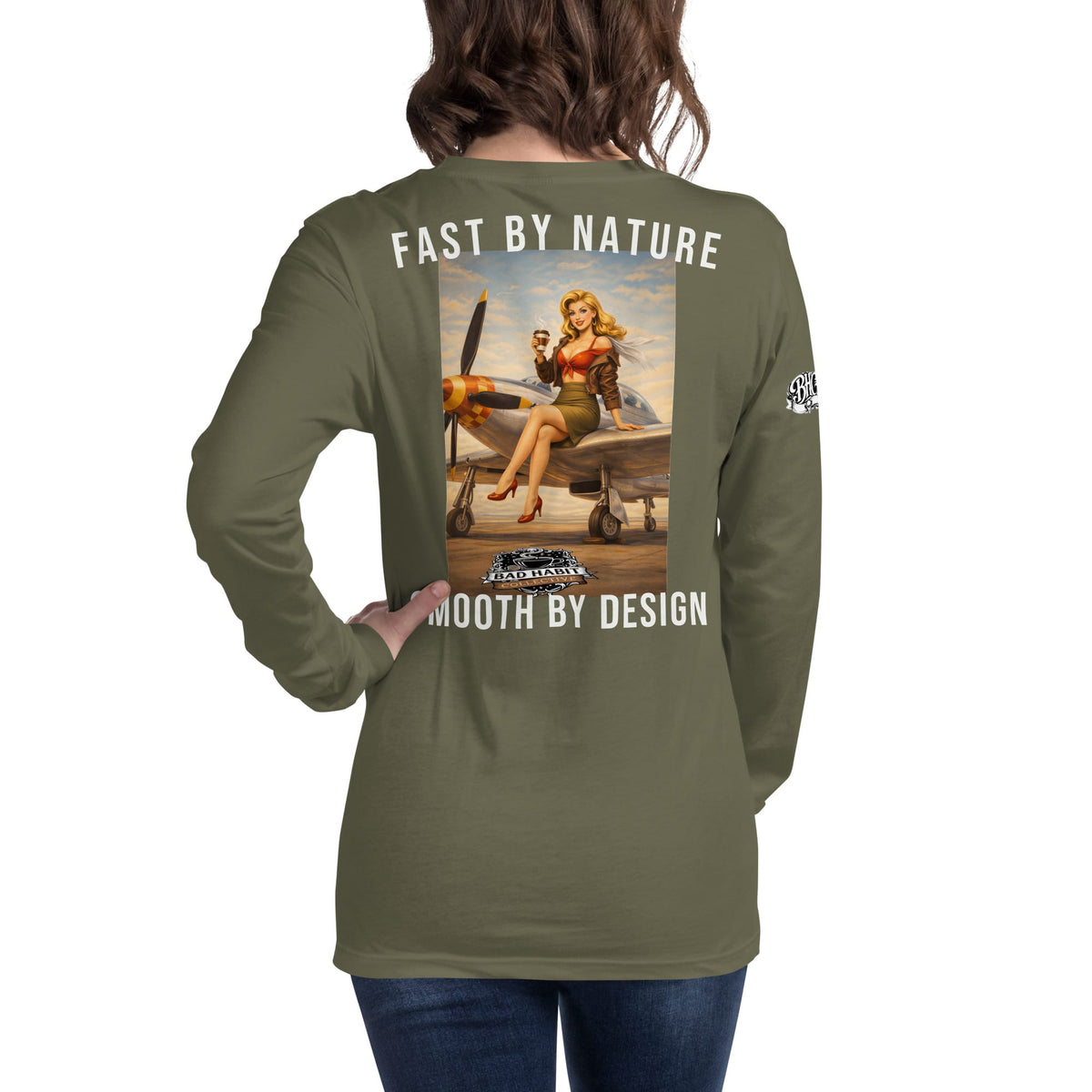 Women's Cleared for Takeoff Long Sleeve Tee | Bad Habit Collective
