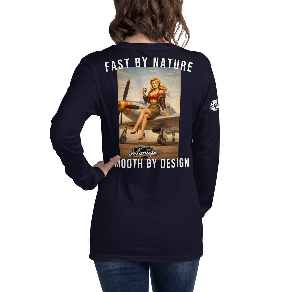 Women's Cleared for Takeoff Long Sleeve Tee | Bad Habit Collective