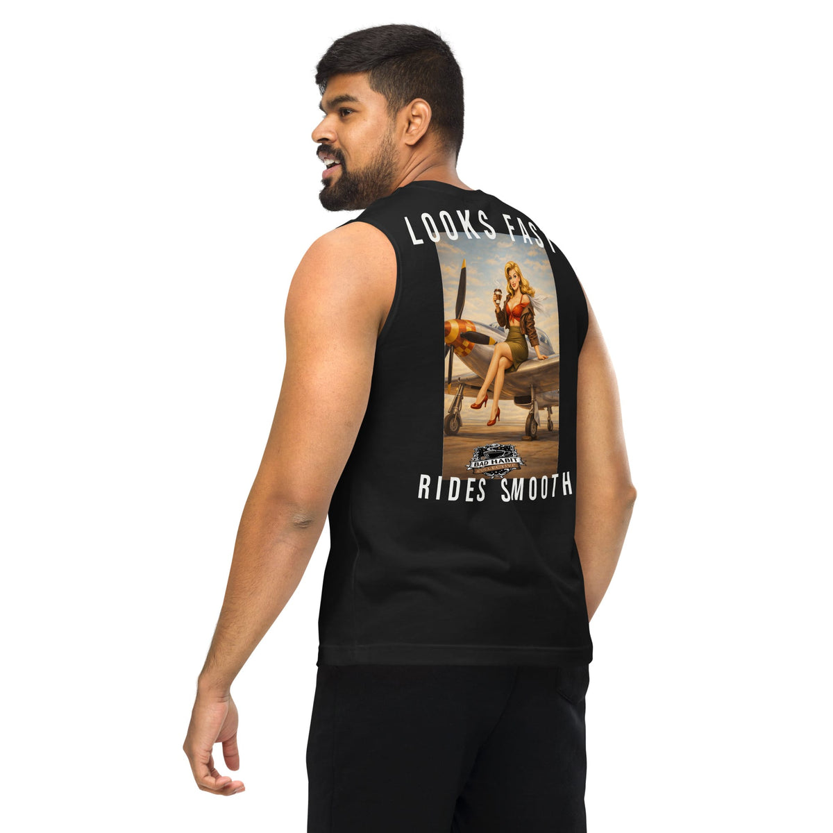 Men's Cleared for Takeoff Muscle Shirt | Bad Habit Collective