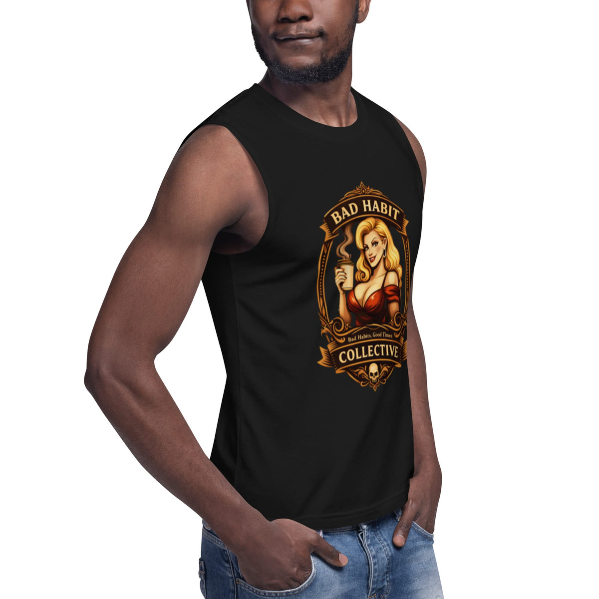 Men's Cleared for Takeoff Muscle Shirt | Bad Habit Collective