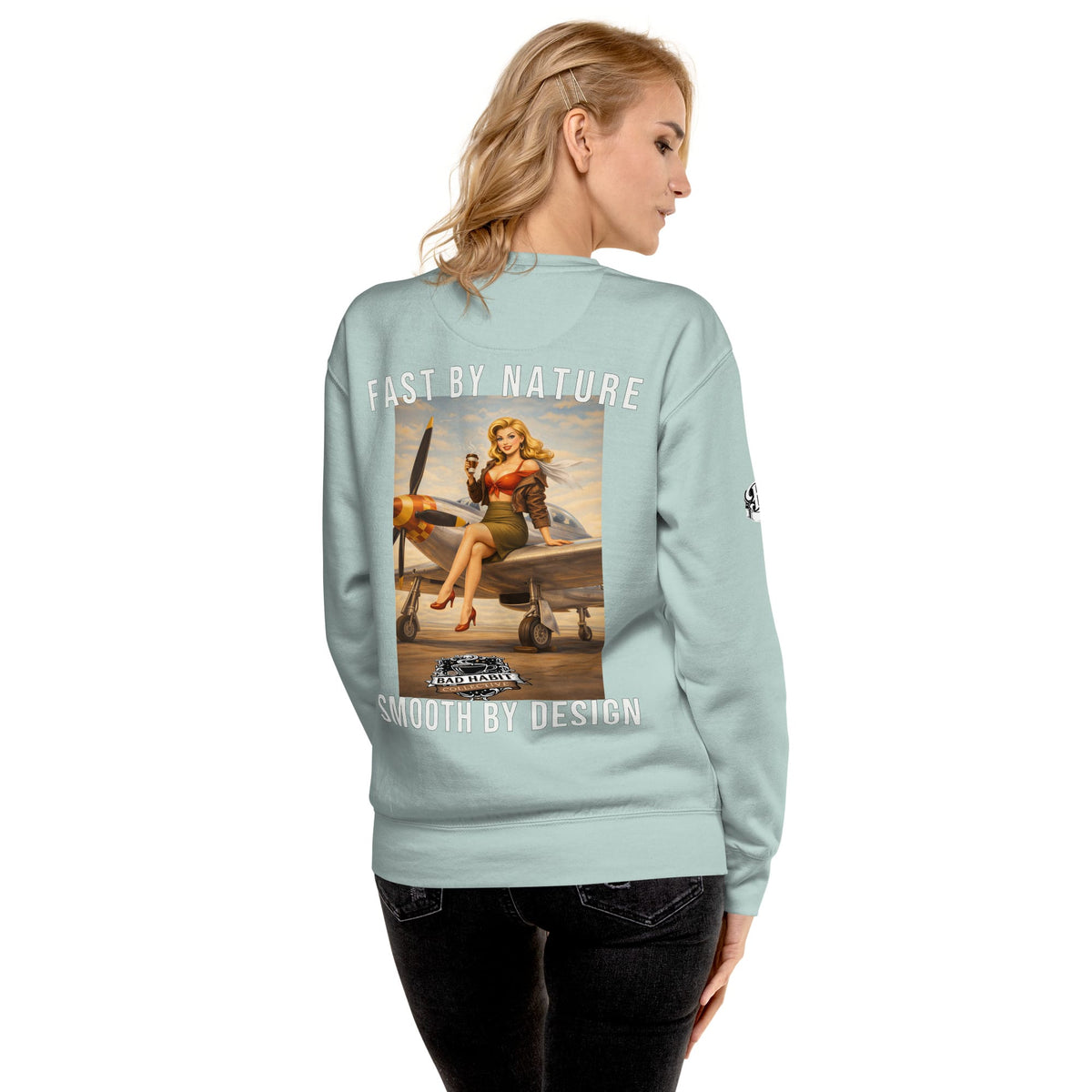 Women's Cleared for Takeoff Premium Sweatshirt | Bad Habit Collective