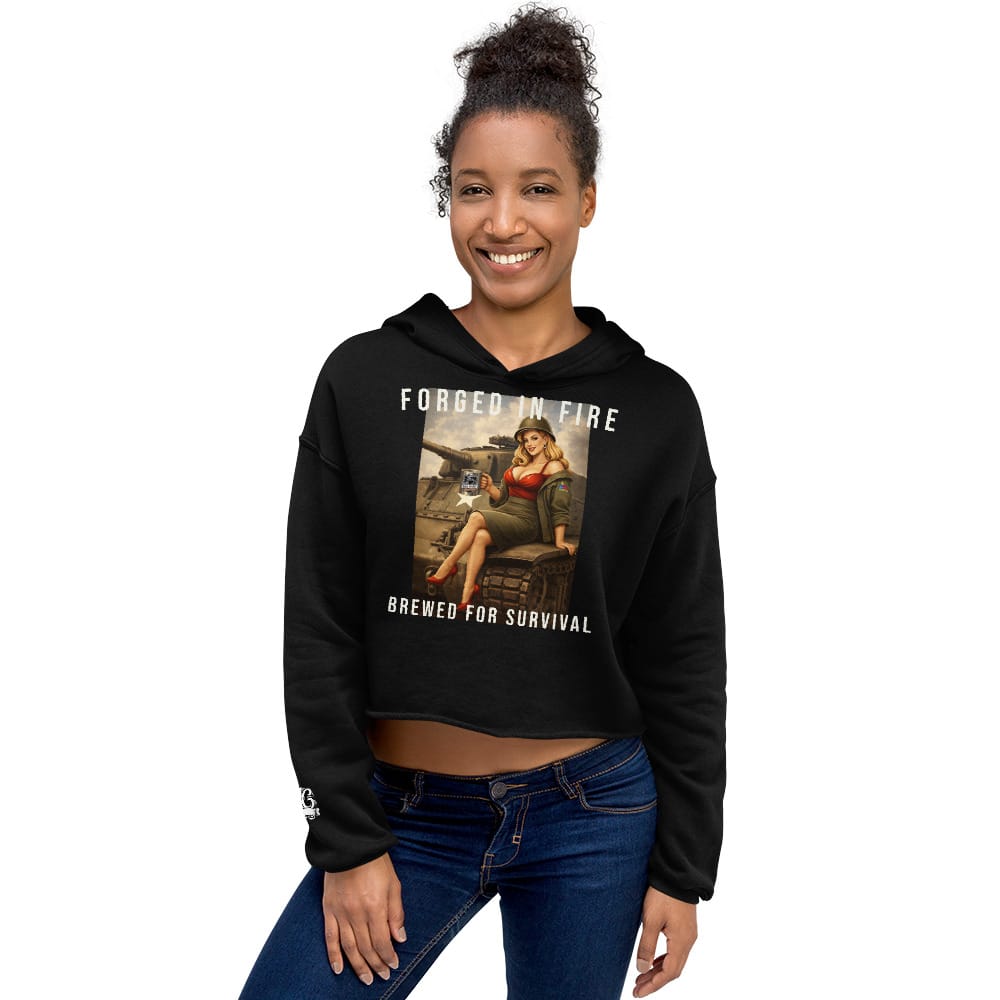 Women's Hell on Wheels Crop Hoodie | Bad Habit Collective