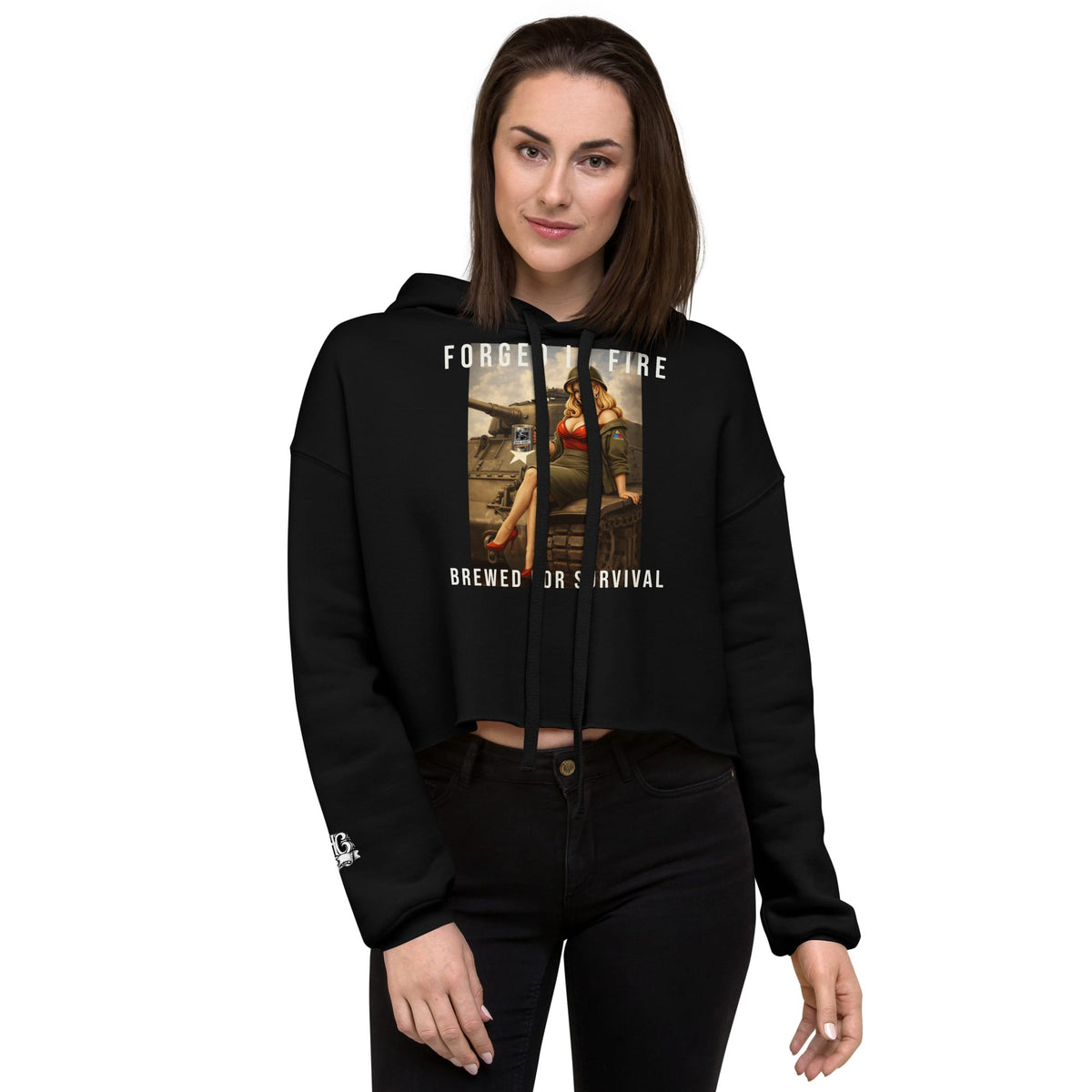 Women's Hell on Wheels Crop Hoodie | Bad Habit Collective