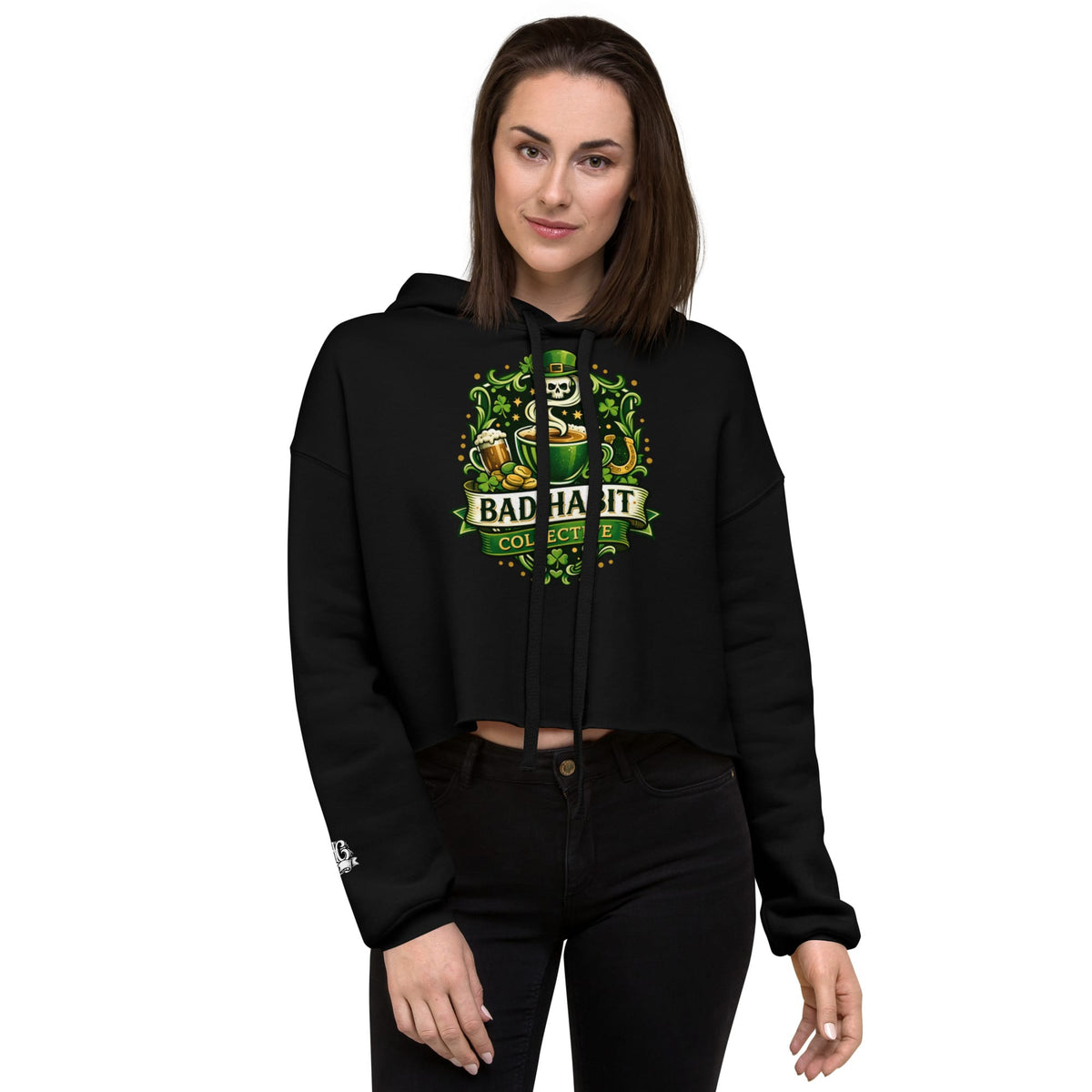 Gettin' Lucky Crop Hoodie | Bad Habit Collective