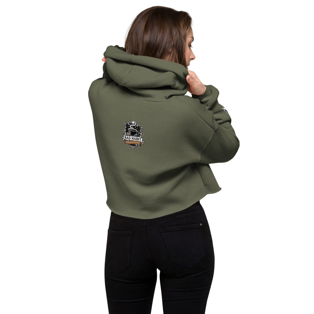 Women's Hell on Wheels Crop Hoodie | Bad Habit Collective