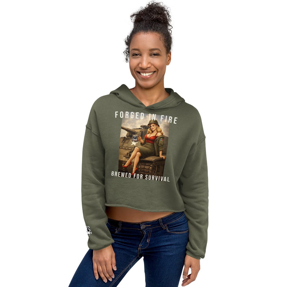 Women's Hell on Wheels Crop Hoodie | Bad Habit Collective