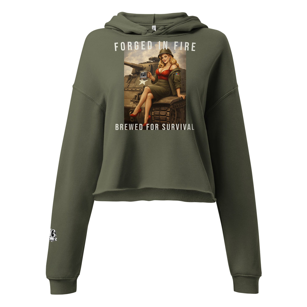 Women's Hell on Wheels Crop Hoodie | Bad Habit Collective