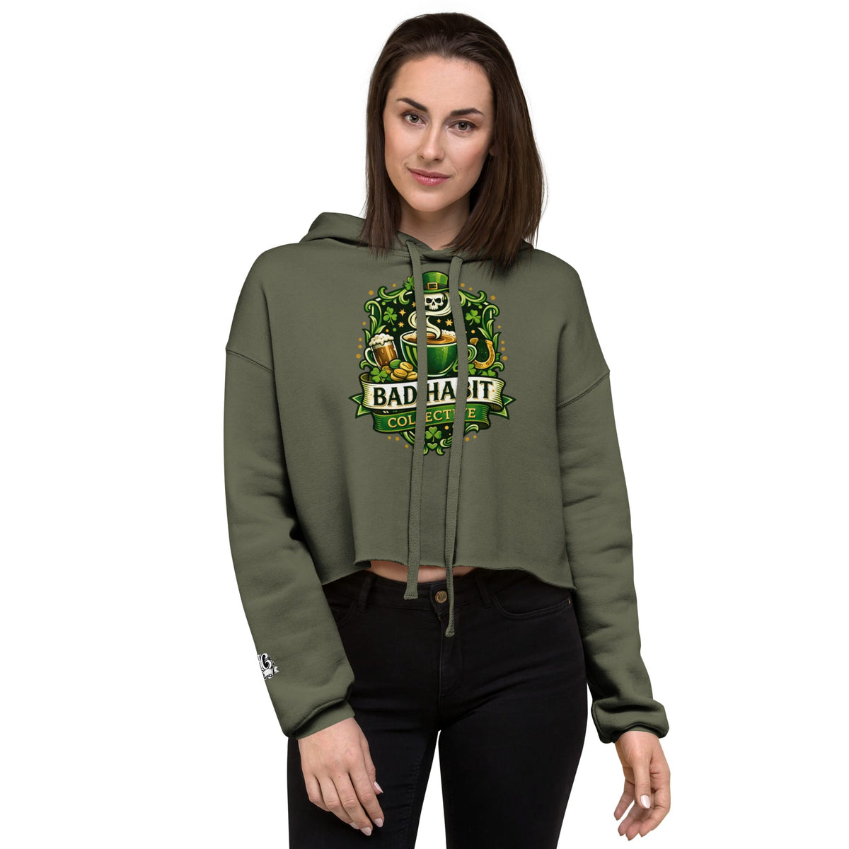 Gettin' Lucky Crop Hoodie | Bad Habit Collective
