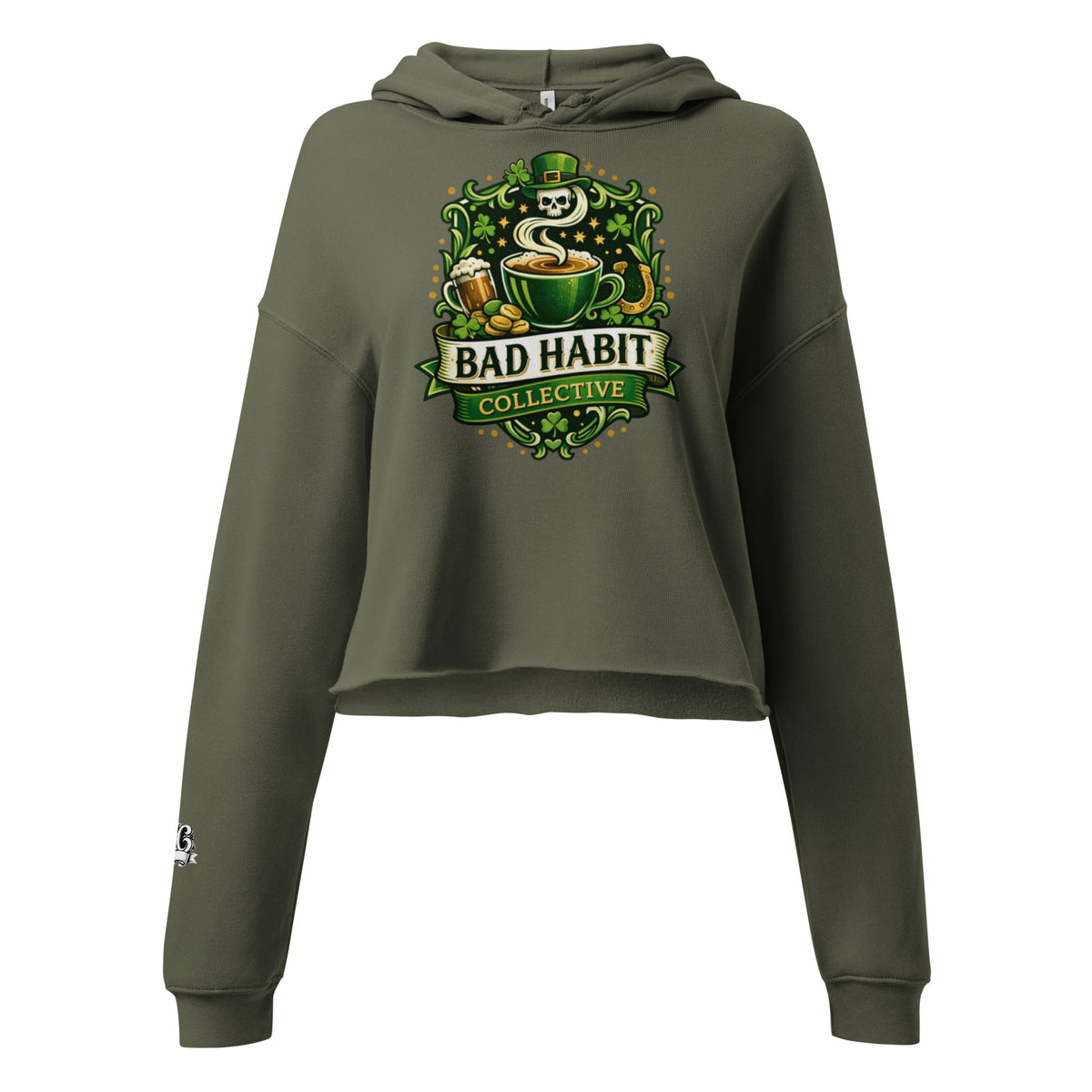 Gettin' Lucky Crop Hoodie | Bad Habit Collective