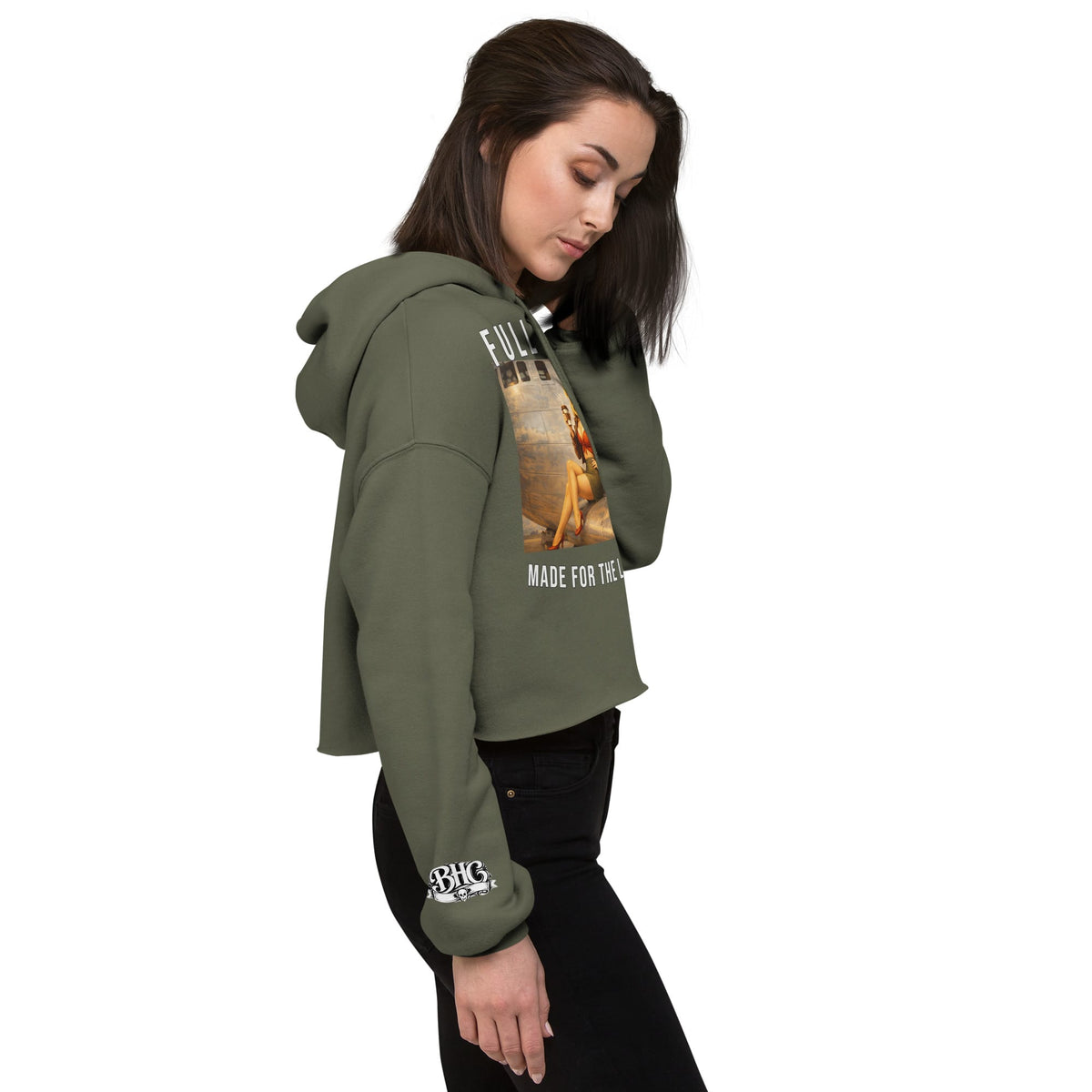Bombs Away Crop Hoodie | Bad Habit Collective