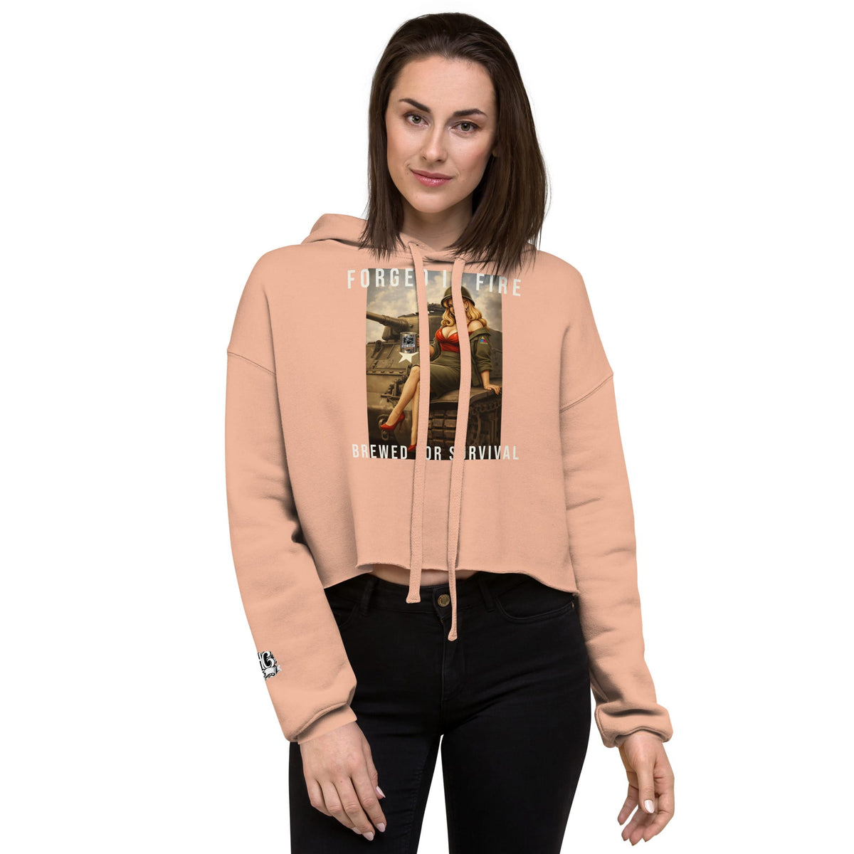 Women's Hell on Wheels Crop Hoodie | Bad Habit Collective