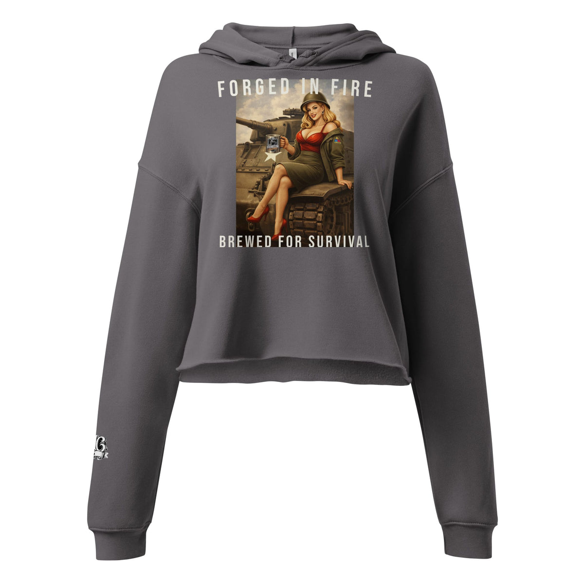 Women's Hell on Wheels Crop Hoodie | Bad Habit Collective