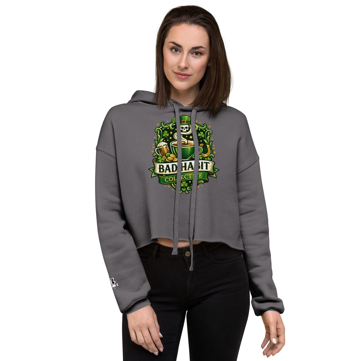 Gettin' Lucky Crop Hoodie | Bad Habit Collective