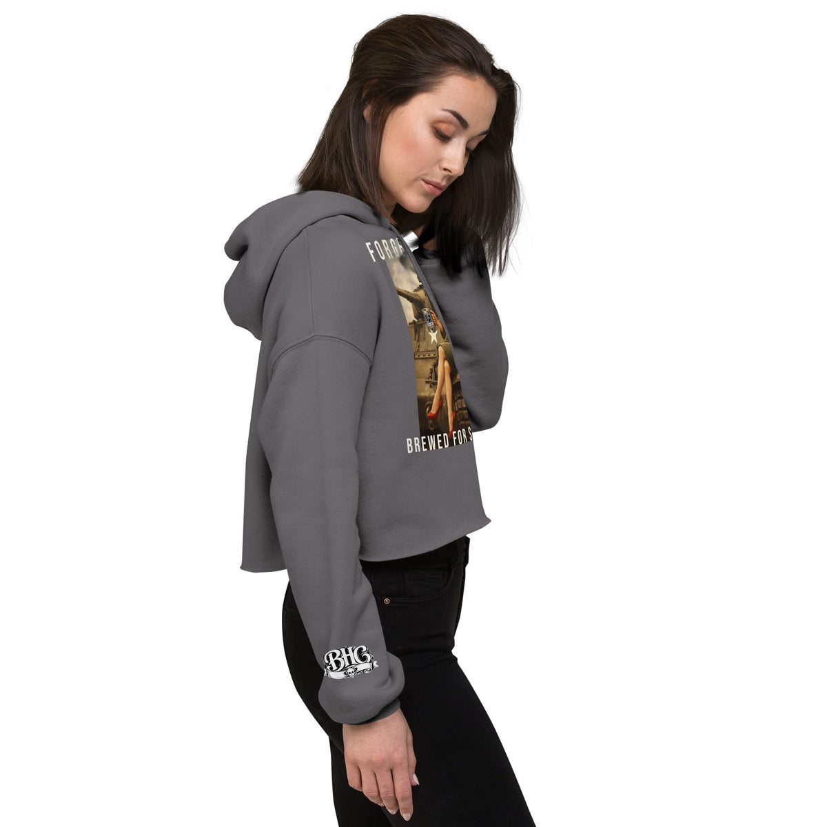 Women's Hell on Wheels Crop Hoodie | Bad Habit Collective