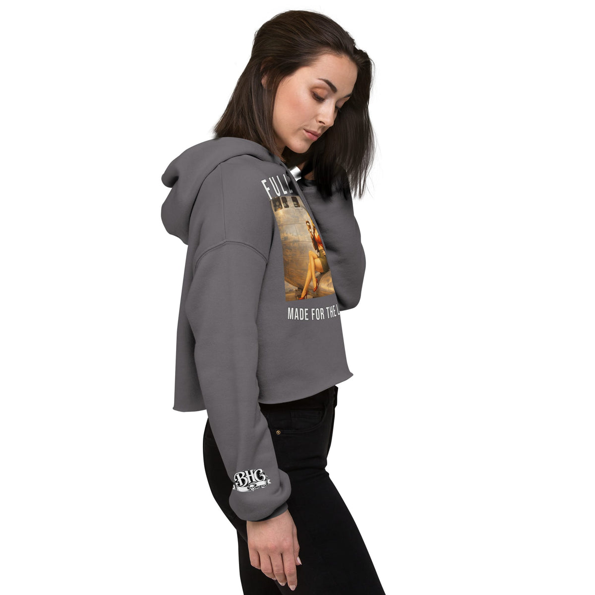 Bombs Away Crop Hoodie | Bad Habit Collective
