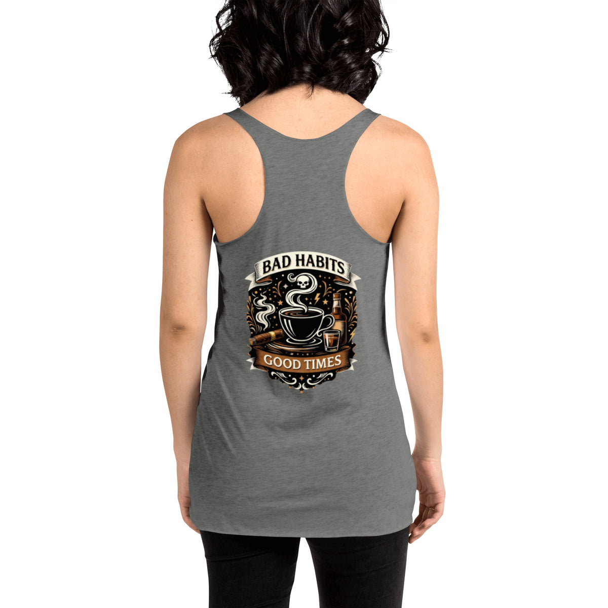 BHC- Bad Habits Good Times Women's Racerback Tank | Bad Habit Collective