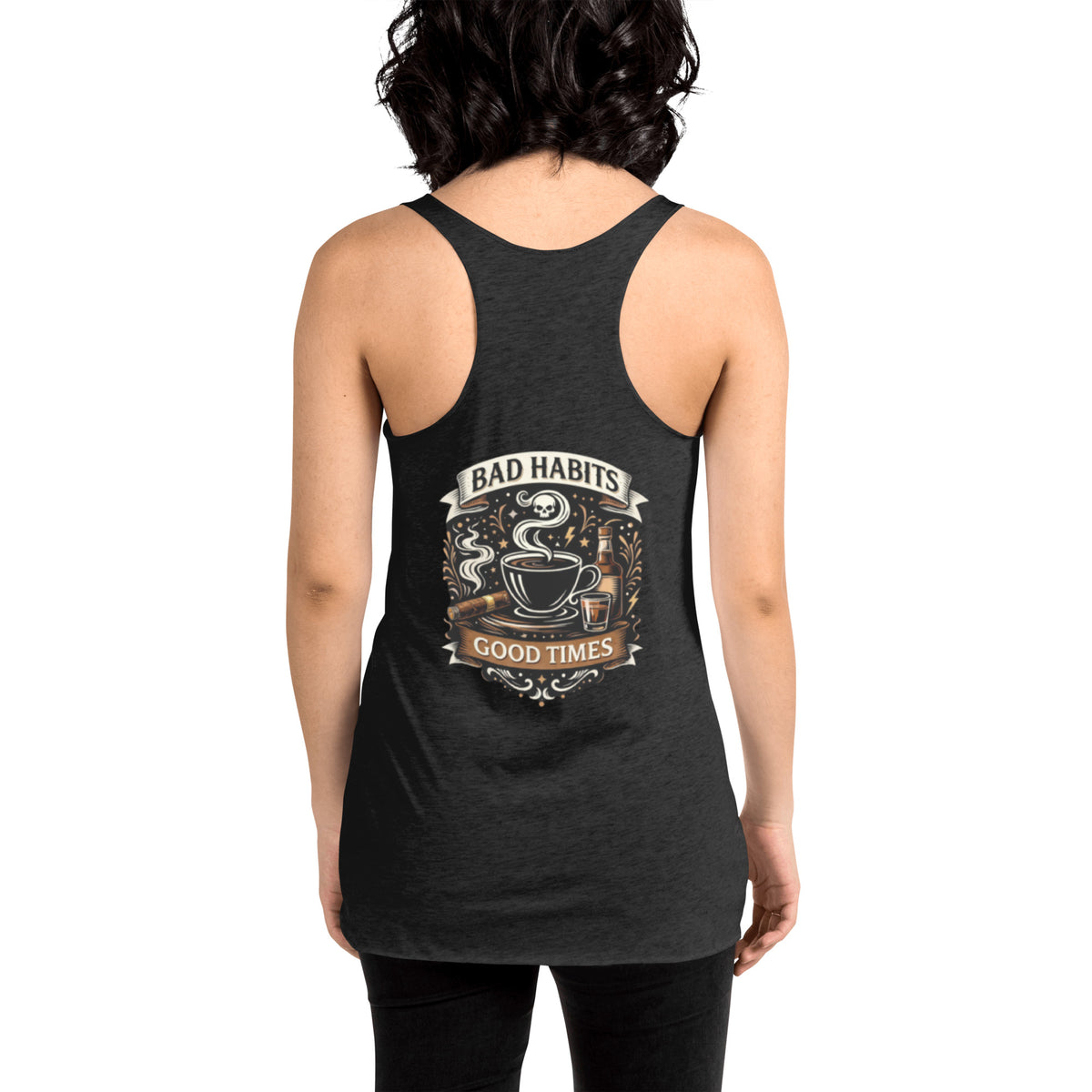 BHC- Bad Habits Good Times Women's Racerback Tank | Bad Habit Collective