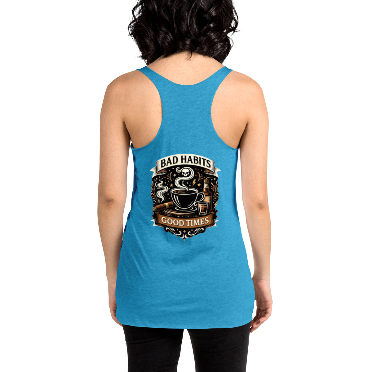 BHC- Bad Habits Good Times Women's Racerback Tank | Bad Habit Collective