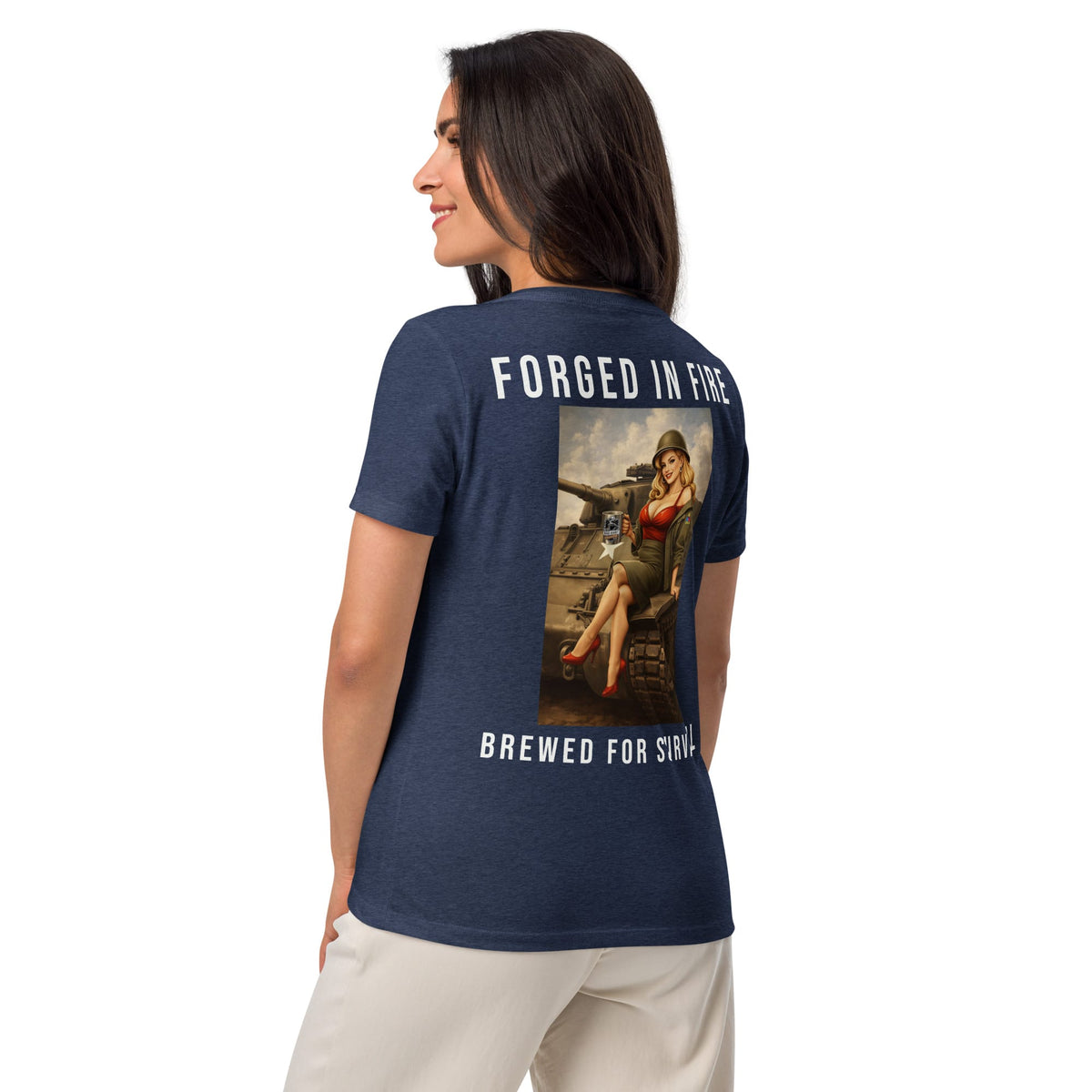 Women’s hell on wheels relaxed v-neck t-shirt | Bad Habit Collective